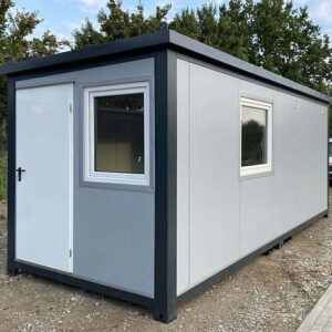 6 × 2,40 m Sanitärmodul mit Küche, WC und Dusche