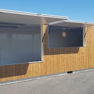 40-Fuß-Holzbarcontainer, neuwertig