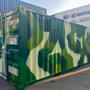20-Fuß-Seecontainer im Tarnmuster, IICL-6-zertifiziert