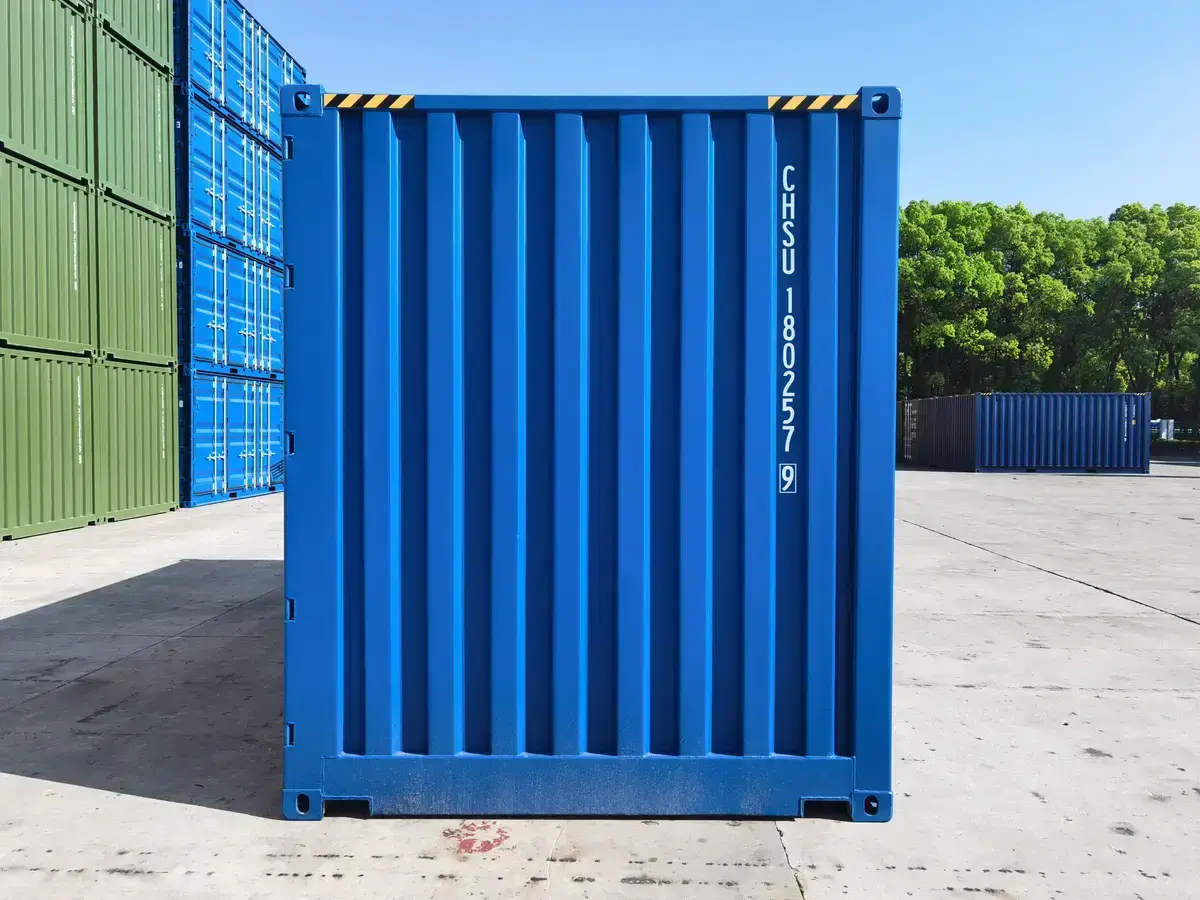 Blauer 20-Fuß-Open-Side-Container, fabrikneu