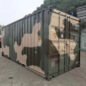 20-Fuß-Seecontainer im Camouflage-Look