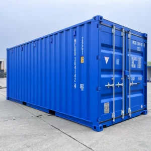 20-Fuß-Seecontainer in Blau, Einwegqualität – neu
