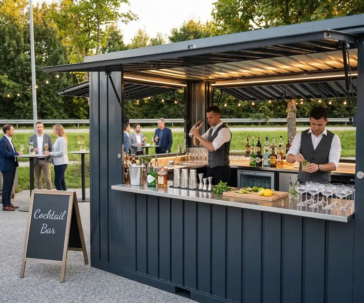 Modularer Eventcontainer als Bar, 6,00 × 3,00 m – Bild 3