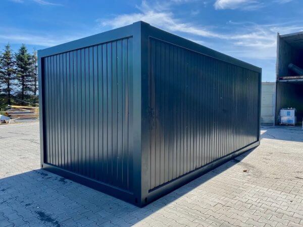 18 m² Büro aus umgebautem Seecontainer, RAL 7016 – Bild 3