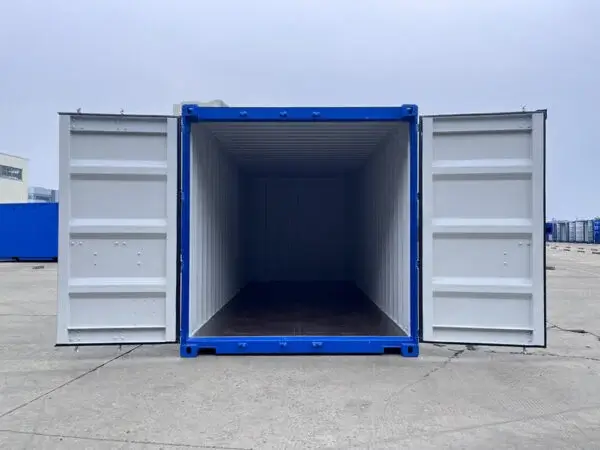 20-Fuß-Seecontainer in Blau, gebraucht – Bild 3