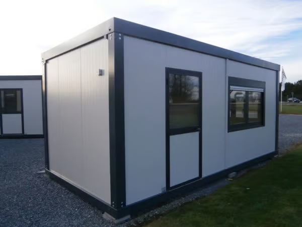 18 m² Bürocontainer, komplett ausgebaut