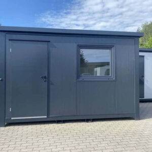 Bürocontainer 4,00 × 2,20 m, komplett ausgestattet