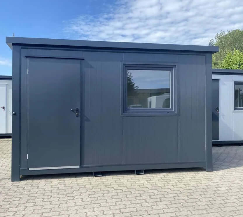 Bürocontainer 4,00 × 2,20 m, komplett ausgestattet