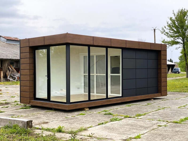 40-Fuß-Wohnmodul in Mattschwarz, 7 × 3 m – Bild 3