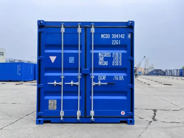20-Fuß-Seecontainer in Blau, gebraucht – Bild 4