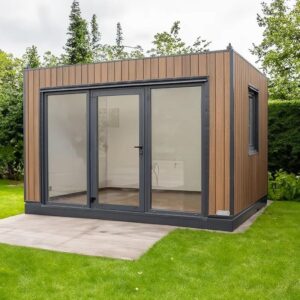 12 m² Gartenstudio, renoviert mit Eichenoptik-Boden