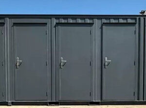 40-Fuß-Sanitärcontainer PMR, barrierearm ausgeführt