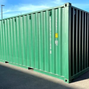 20-Fuß-Seecontainer in Grün, sofort lieferbar